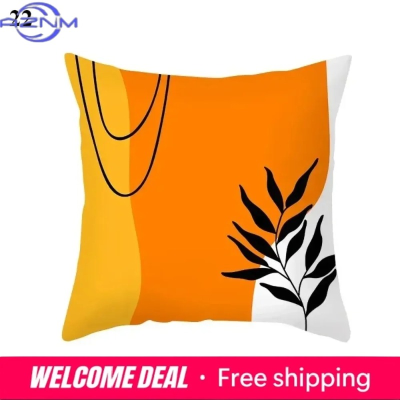 Boho Orange Abstract Cushion C - Century Textile & Sewing Supply By Owner 评论和价格