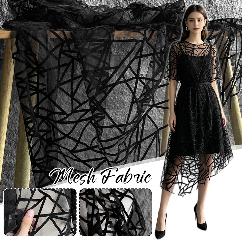 100x135cm Black Geometric Patt - Textile And Sewing Supply 评论和价格