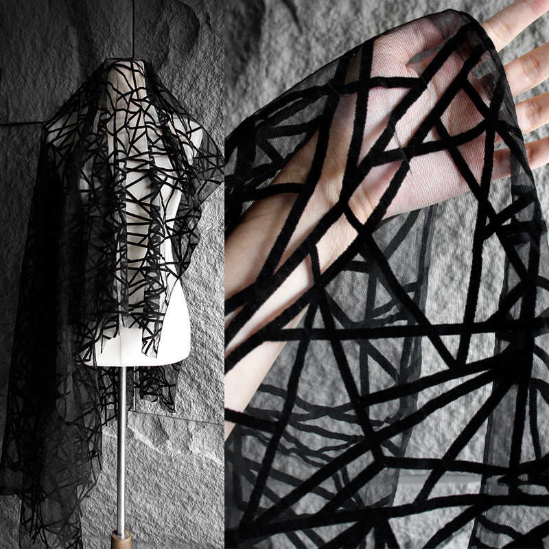 100x135cm Black Geometric Patt - Textile And Sewing Supply 评论和价格