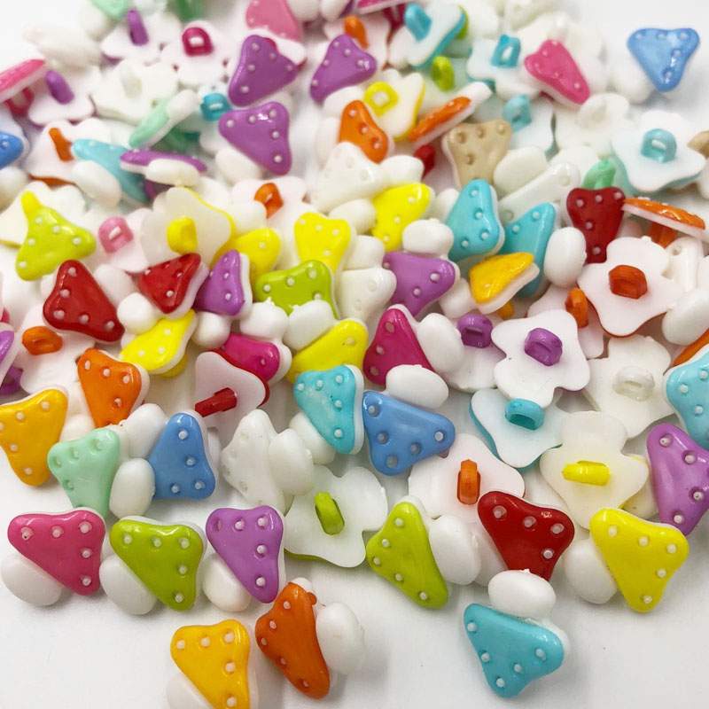 50pcs Mix Mushroom Shank Plast - Button Hole Cutter 评论和价格