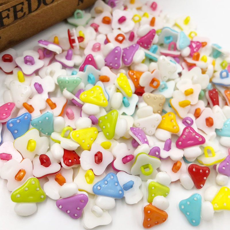 50pcs Mix Mushroom Shank Plast - Button Hole Cutter 评论和价格