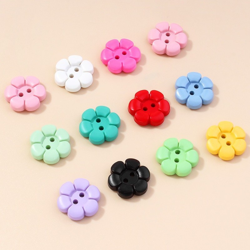 11/15mm Colorful Resin Flower  - Button Hole Cutter 评论和价格