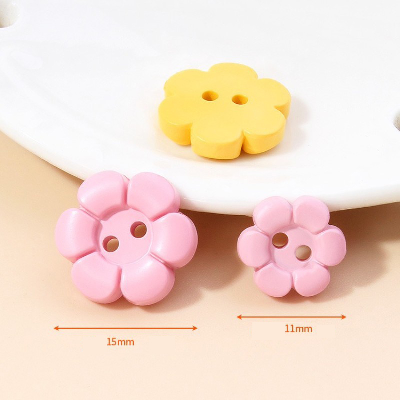 11/15mm Colorful Resin Flower  - Button Hole Cutter 评论和价格