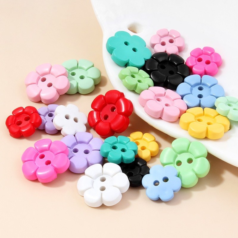11/15mm Colorful Resin Flower  - Button Hole Cutter 评论和价格