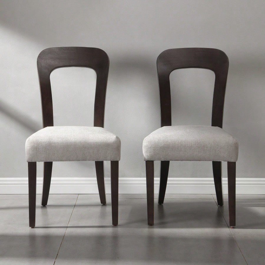 Dining Chairs Set Of 2, Uphols - Fabric Weight Set 评论和价格