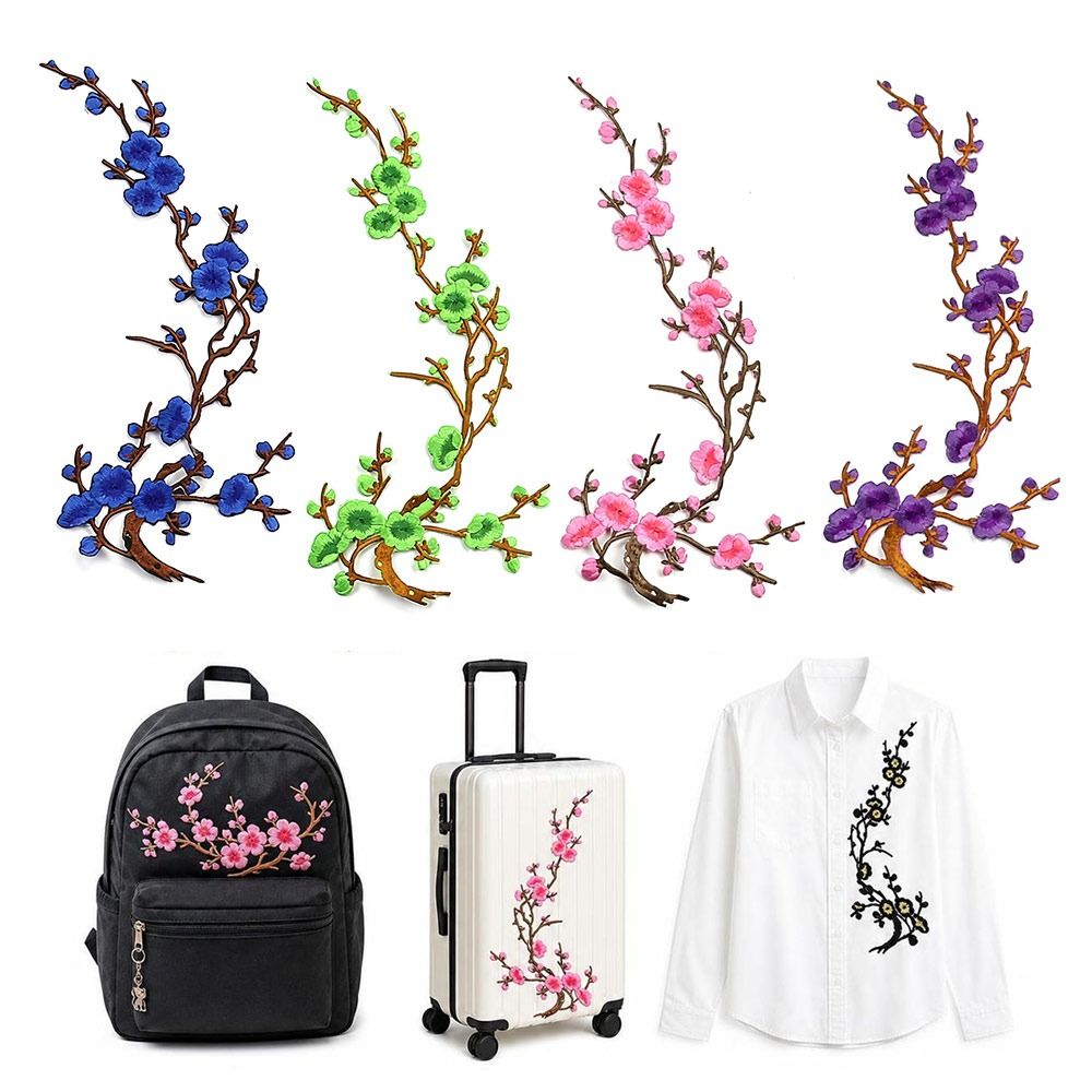 DIY Cherry Blossom Iron On Pat - Sewing Textiles 评论和价格