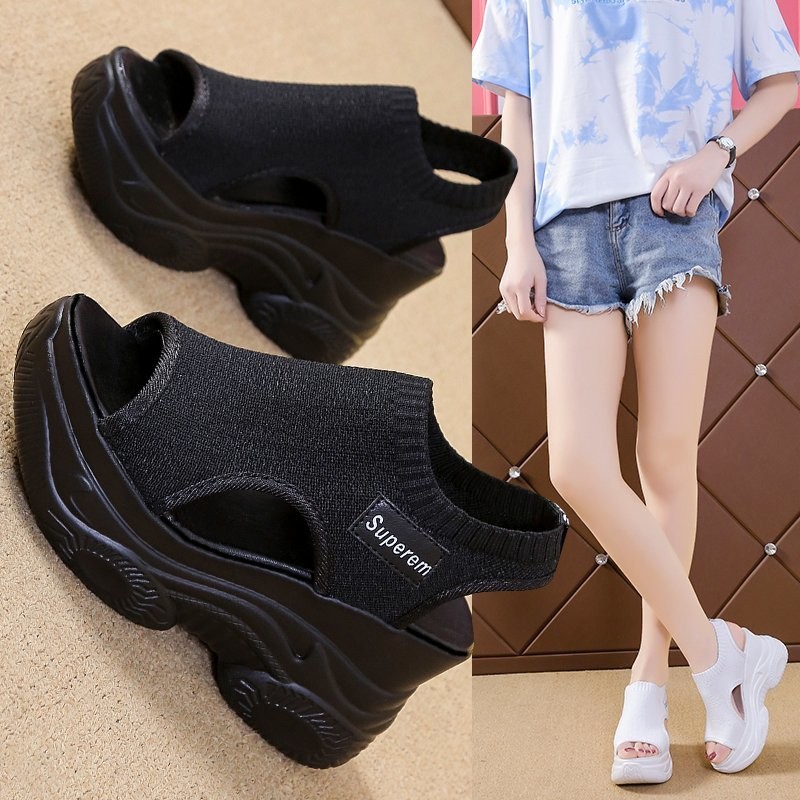 Women's Sandals 2025 Summer We - Elastic Waistband Roll 评论和价格