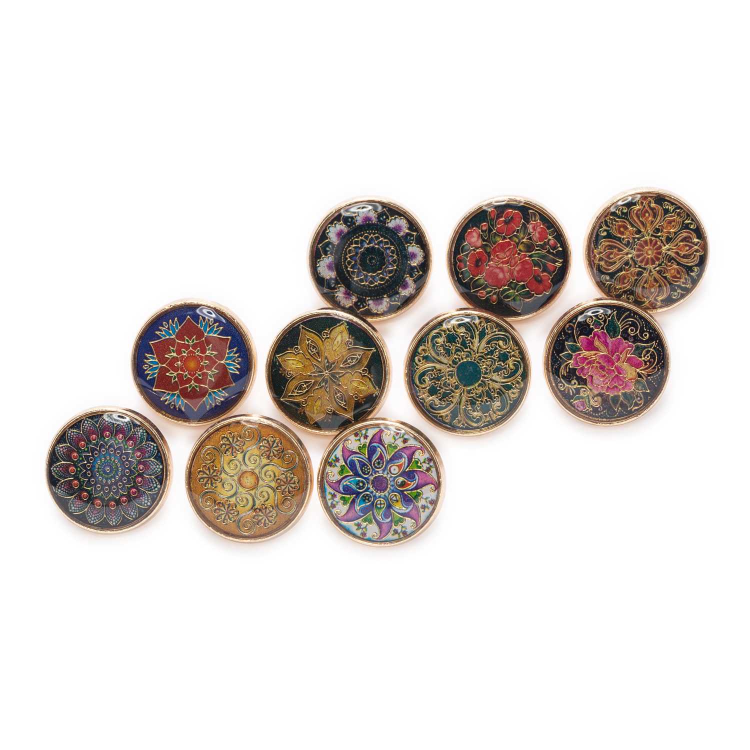 5pcs Retro Gold Wire Flower Ro - Button Hole Cutter 评论和价格