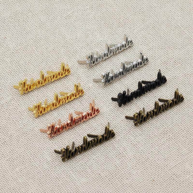 10Pcs Handmade Letter Metal La - Sewing Label 评论和价格