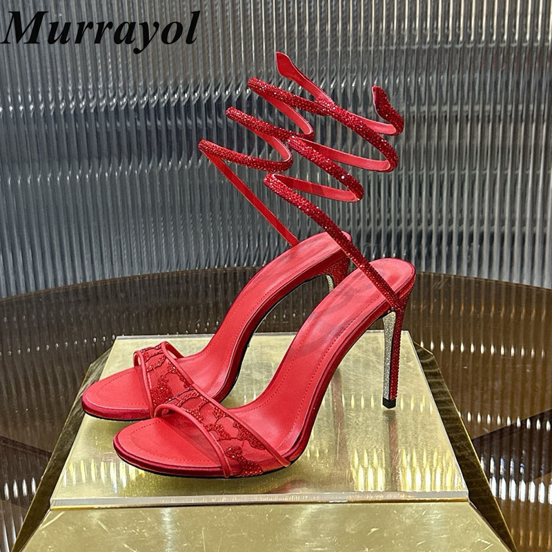 Sandals Thin High Heels Women  - Elastic Waistband Roll 评论和价格