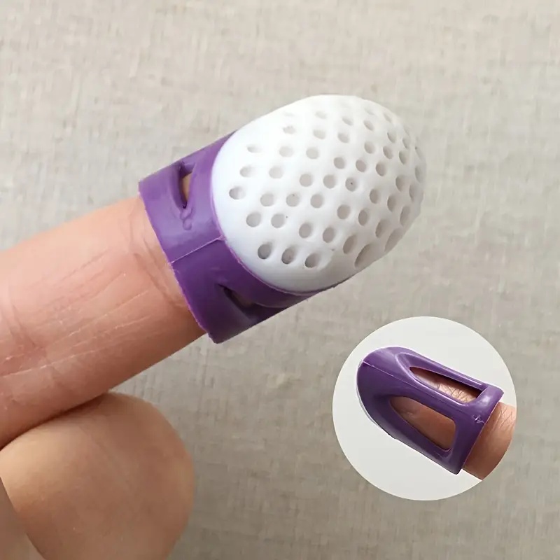 2-Pack Anti-Slip Sewing Thimbl - Button Hole Cutter 评论和价格