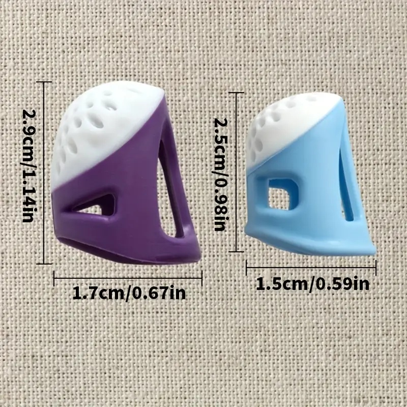2-Pack Anti-Slip Sewing Thimbl - Button Hole Cutter 评论和价格