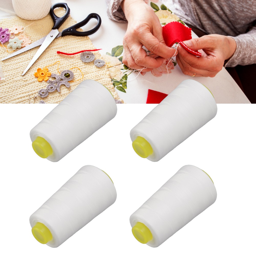 4Pcs 3000 Yards Each Serger Th - Serger Thread Cone 评论和价格