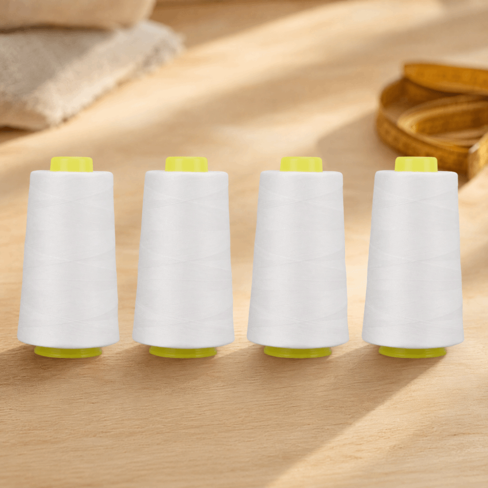 4Pcs 3000 Yards Each Serger Th - Serger Thread Cone 评论和价格