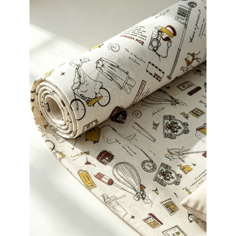 Mixed‑Blend Fabric with Girl P - Sewing Textiles 评论和价格