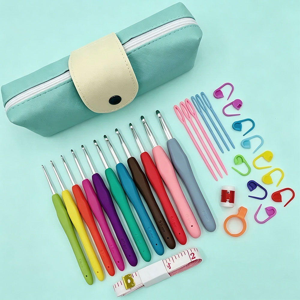 37pcs Crochet Hooks Kits with  - Sewing Necessities 评论和价格